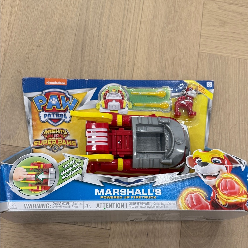 Paw Patrol Mighty Pups Super Paws Marshall's Firetruck